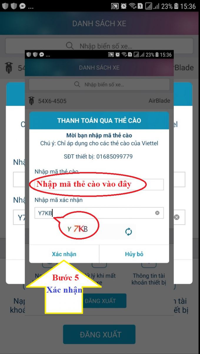 cách nạp tiền thiết bị định vị viettel