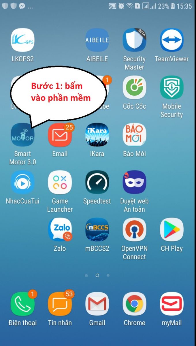 hướng dẫn tự nạp tiền tài khoản smartmotor