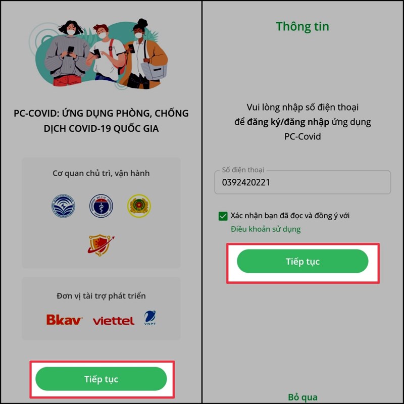 Cách đăng ký tài khoản PC Covid